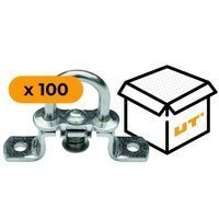 Conjunto: 100 unidades de anillas galvanizadas H-19 mm 